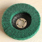 5Pcs 4.5" x 7/8" Nylon Fiber Flap Disc Polishing Grinding Wheel,Scouring pad Buffing Wheel for Angle Grinder, Polishing Tools,Abrasive disks for Power-Operated Grinders (Grit 180)