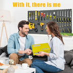 12 Black Plastic Peg Board Set Contains 428 Accessories, High Load-Bearing, Rust-Proof, Non-Sagging, Non-Grooved, Tools Can be Styled at Will, and the Tool Storage System Gives You a New Experience