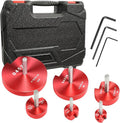 04529 for PPRK6 Plastic Pipe Fitting Reamer, PVC Pipe Reamer Kit, PVC Reed Pipe Reamer Contains 3/4",1",1-1/2",2",3",4" Aluminum Head Fit into Standard 1/2" Drill for CPVC, PPR or ABS