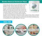 Benefect Botanical Disinfecting Wipes - (250 Wipe Count) Natural, No Residue - Antibacterial Disinfectant, Multi-Surface Cleaning and Sanitizing Wipes