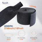 2 to 1 Heat Shrink Woven Tubing Abrasion Resistant Braided Sleeving Shrinkable Fabric Loom Protector for Auto Amp Harness Sheath Cable(1-3/8"ID-216inch)