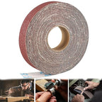 Emery Cloth Roll,60 Grit Continuous Sandpaper Roll 1" x 82 Feet Sandpaper Roll for Wood Furniture Finishing Metal Sanding Automotive Polishing
