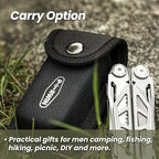Multitool, 17-in-1 Stainless Steel Multi Tool Pliers with Self-Locking, Pocket Knife, Nylon Sheath, Professional (EDC) Multi-Tool for Survival, Camping and Hunting, Hiking, Simple Repair