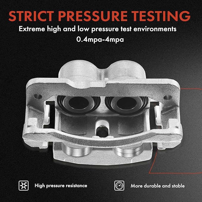 A-Premium Disc Brake Caliper Assembly with Bracket Compatible with Select Chevy and GMC Models - Silverado 2500 HD/3500 HD/Sierra 2500 HD/3500 HD 2011-2019, Suburban 3500 HD 2016-2019 - Front Driver