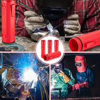 Zonon 4 Pcs Electrode Rod Storage Tube 14 Inch Airproof and Waterproof Welding Rod Holder for Canister(Red)