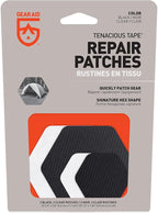 GEAR AID Tenacious Tape Hex 2.5” and 1.5” Repair Patches, Peel-and-Stick to Fix Holes and Burns in Down Jackets, Rain Gear, Tents, Tarps and More