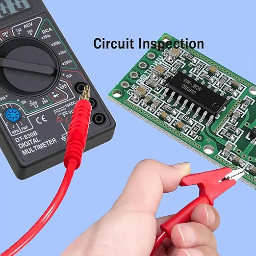 Multimeter Alligator Clips Test Leads,Heavy Duty Banana Plug to Alligator Clips for Multimeter Test Leads for Meter Tester,16AWG 3.28Ft 4PCS.
