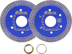 SHDIATOOL 3-3/8 Inch Diamond Saw Blade Cutting Porcelain Tile Ceramic Granite Marble Brick(2-Pack)