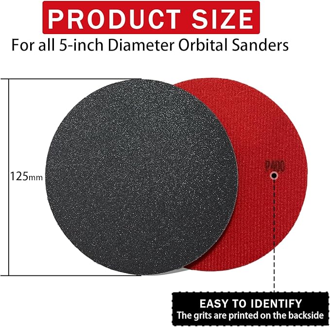 16Pcs 5 Inch Sanding Sponge Disc Hook and Loop 800 Grit Wet Dry Sanding Pads, Drywall Sandpaper Blocks for Wooden Drywall Sheetrock and Metal Glazing