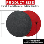 16Pcs 5 Inch Sanding Sponge Disc Hook and Loop 180 Grit Wet Dry Sanding Pads, Drywall Sandpaper Blocks for Wooden Drywall Sheetrock and Metal Glazing