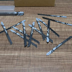 20-Piece T144D 4 Inch 6 TPI Assorted T-Shank Jig Saw Blades Set for Speed Cutting Wood
