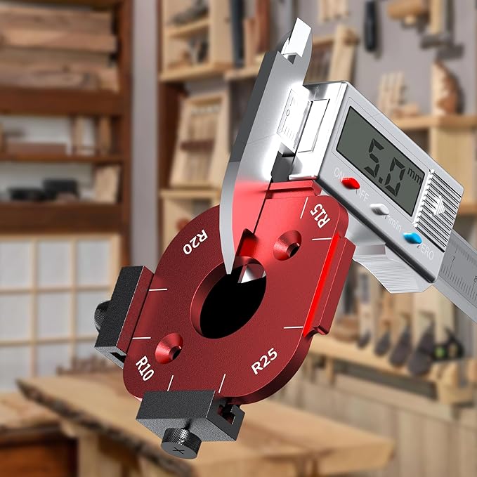 Router Templates and Jigs for Woodworking,Guides and Edge Guide for Precision Routing,Router Tool,Corner Radius Templates for Routers R10/R15/R20/R25/R30/R35/R40/R50