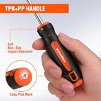 ValueMax 6-Piece Magnetic Screwdriver Set, 3 Phillips and 3 Flat Tip Screwdrivers, Non-slip Handle Screw Driver Set Kit
