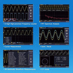 OWON Oscilloscope, Digital Oscilloscope Dual Channel 100MHz Bandwidth Oscillograph, with 7” TFT LCD Display (100MHz / 2CH / OWON SDS210)