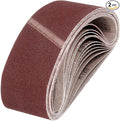 HARFINGTON 3 x 21 Inch Sanding Belts, 2 Pcs 120 Grits Aluminum Oxide Abrasive Belt Sander File Belt for Woodworking, Metal Polishing, Knife Sharpener