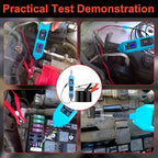 Multifunctional Car Circuit Tester,Digital Display Short Circuit Finder,6-24V AC/DC Car Power Tester, Component Activation Electrical Tester for Trailer Lights Testing/Continuity Testing
