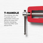 Right Angle Wood Clamp - Home Improvement Hand Tool - Premium Clamp Set with 45 Degree Cutting Guide Slot - 2 Pack