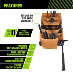 AWP Tool Pouch, Electrician Tool Pouch, Premium, Professional Multi-Pocket Organizer