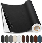 Leather Repair Patch, 17X79 Inch Repair Patch Self Adhesive Waterproof, DIY Large Vinyl Patches for Couches, Furniture, Kitchen Cabinets, Wall （Black, 17X79 Inch）
