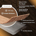 GSCIT Club Red Oak Edge Banding, 7/8 inch x 10ft roll of Veneer Edge Banding -Pre-glued Flexible, Real Wood Tape Banding for Cabinet Repair Furniture Restoration