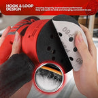 50PCS 5 inch Silicon Carbide Sanding Discs 3000 Grit, Wet Dry Orbital 5 Sander Hook and Loop Sandpaper Disc Ultra Fine Grit, Best for Metal,Automotive Precision Polishing