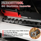 FINDBUYTOOL Helical Cutterhead for DeWalt DW735 DW735X Planer, 13 inch Helical Cutterhead 4 Rows for DW735/DW735X/DW735-XE Thickness Planer