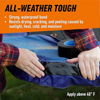 Gorilla All Weather Duct Tape, Black, 1.88" x 25 yd (Pack of 2) - UV and Temperature Resistant Waterproof Tape for Outdoor Repairs