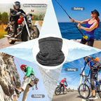 Achiou Cooling Neck Gaiter Face Cover Scarf, UV Protection Mask for Men and Women,Soft Windproof, Hiking Cycling Running