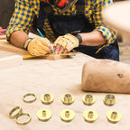 11 Pcs Precision Brass Router Template Bushing Guides Sets and 1/4" Shank Woodworking Router with Carrying Case, Fits Porter Cable Style Router Sub Bases