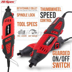 Hi-Spec 134pc 160W Corded Power Rotary Tool Kit Set with Dremel Compatible Bit Accessories. Drill, Cut, Trim, Grind, Engrave and Sand in DIY Repairs, Hobbies & Craft Projects