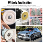 KingTool 13pcs Buffing Wheels Set - 6pcs 6" Buffing Polishing Wheel with 1/2" Arbor Hole, Crimped Wire Wheel with 1/2"-5/8" Inserts, 3pcs Polishing Compound, 15" Buffing rake, 2pcs Microfiber Towel