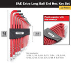 Titan 12763 35-Piece Star, Metric, and SAE Hex Key Set