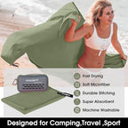 4Monster Camping Towels Super Absorbent, Fast Drying Microfiber Travel Towel, Ultra Soft Compact Gym Towel for Beach Hiking Yoga Travel Sports Backpack