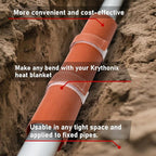 PVC Heating Blanket for Bending Pipes 1/2" to 1 1/2" | Adjustable Temperature Control (120v/400w) ，5-Year Customer Service ，PVC Pipe Heat Bender