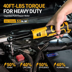 XGOLD 16.8V Cordless Ratchet Wrench 3/8 Set,40FT-LBS (45N.m) Electric Ratchet,Electric Socket Wrench With 2 Batteries,6 Sockets,1/4” Adapter And Fast Charger