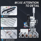 RATTMMOTOR 5" Mini Table Saw for Craft Q99-7 Multipurpose Portable Small Hobby Table Saw Cutting Machine 110V-220V, 0-45° Angle Adjustable, 997 Motor 18000RPM for Crafts