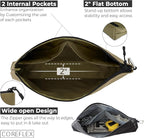 COREFLEX Premium Tool Pouch Zipper Bag, Small Tool Bag, Multipurpose Storage pouch, Heavy duty Flat Bottom Tool bag with YKK Zipper (6 pack Large 12inch)