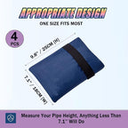 Outdoor Faucet Cover for Winter - Pro 7.1" W x 9.8" H - 4 Pack Outdoor Water Faucet Cover Socks for Winter Freeze Protection Pipe Insulation Reusable Waterproof Insulated Spigot backflow Cover - Blue