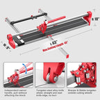 SHIJING 48-inch Manual Tile Cutter,48 inch,Porcelain Ceramic Tile Cutter with Tungsten Carbide Cutting Wheel,Tile cutter
