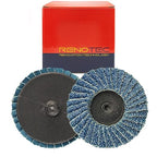 30 Pcs 2 Inch Mini Flap Disc, Assorted 40/60/80 Set, High Density Zirconia Grinding Flap Disc, with 1/4 inch Shank Holder, On Metal Grinding, for Angle Die Grinder (Pack of 30)