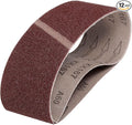 HARFINGTON 3 x 21 Inch Sanding Belts, 12 Pcs 60 Grits Aluminum Oxide Abrasive Belt Sander File Belt for Woodworking, Metal Polishing, Knife Sharpener