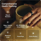 ULTRAHUMAN Ring AIR-Smart Ring Health Tracker, Size First Sizing Kit,Sleep Tracker,Smart Ring for Men/Women,Fitness Tracker (Made in India, Aster Black, 14)