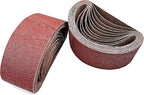 Taokyid 3 x 21 Inch Sanding Belts for Belt Sander 3x21,Aluminum Oxide Abrasive Sandpaper, 8 Each of 40 80 120 Grits,24 Pack