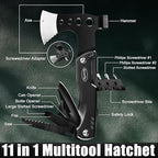 RoverTac Tools Set for Dad Gifts, 11-in-1 Multitool Axe, LED Flashlight & Tactical Knife in a Gift Box with "BEST DAD EVER", Unique Gift for Dad on Father’s Day, Birthday, Christmas & Retirement