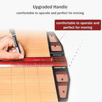 TYDEEY 12, 24, 31, 39 in Precision Ruler Square T-Shaped Woodworking Scriber Measuring Tool, Aluminum Alloy Architect Ruler for Carpenter Work, T Type Wood Layout and Measuring Tools (31 inch)