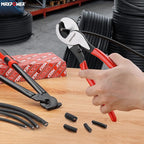 MAXPOWER Cable Cutters Set, 10-inch and 14 in-ch Heavy Duty Cable Cutters for Cutting Copper and Aluminum Cable-2 Pack