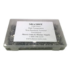 Sherco-Auto 1200 Piece High Temperature Non-Insulated Crimp Wire Terminals Assortment Kit - Made in USA