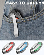 WORKPRO Folding Utility Knife Set Quick Change Blade, Back-lock Mechanism 3-piece with 10-piece Extra Blades