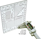 GPS Plotting Protractor for Military map Marking, Angle Measurements and GPS Accurate map Plotting for Outdoor Navigation, Hiking, Orienteering and Survival.