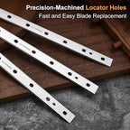 12-1/2 Inch Planer Blades, M2 HSS Replacement Knives for DeWalt DW734 & DW7342, Set of 3, Double-Sided High-Speed Steel for Precision Woodworking
